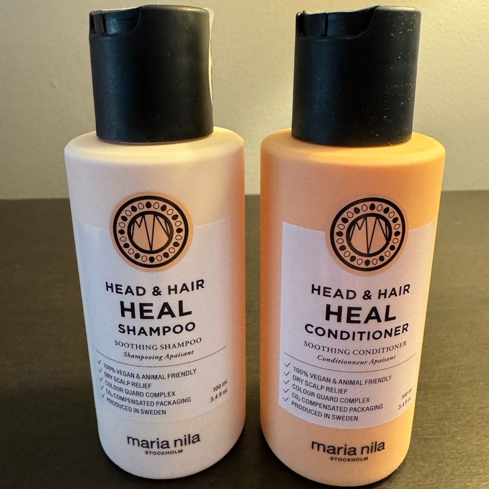 Maria Nila Head & Hair Heal Shampoo & Conditioner 100 ml 3.4 oz Travel Size Set